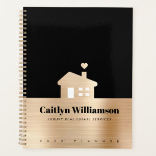 Black Gold Foil Real Anwesen Broker Agent House Planer