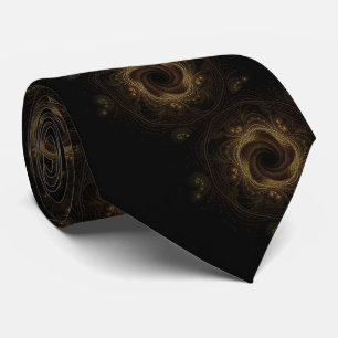 Black & Gold Fraktal Krawatte
