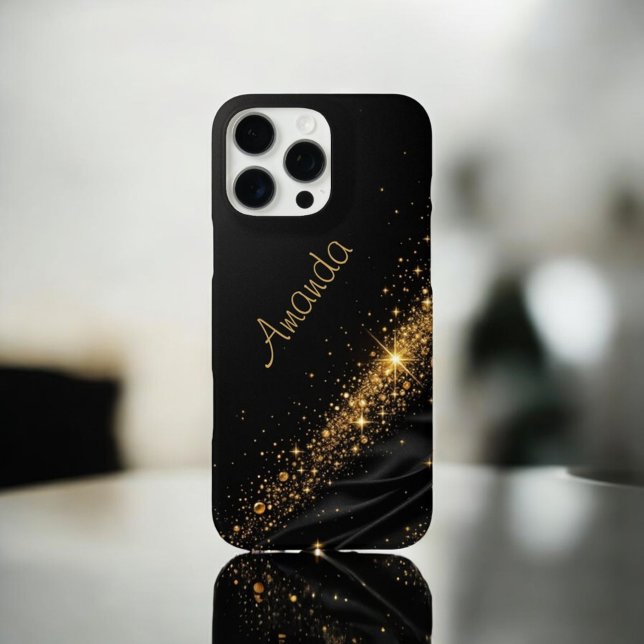Black Gold Fusion iPhone 16 Pro Max Hülle (Von Creator hochgeladen)