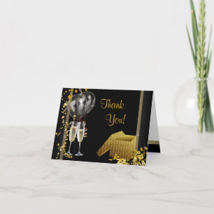 Black Gold Geburtstagsparty Danke