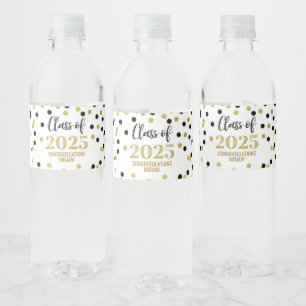 Black Gold Glitzer Class 2025 Abschluss