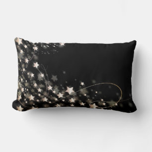 Black Gold Glitzer Imitate Fossilienmuseum Confett Lendenkissen