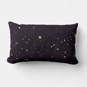 Black Gold Glitzer Imitate Fossilienmuseum Confett Lendenkissen