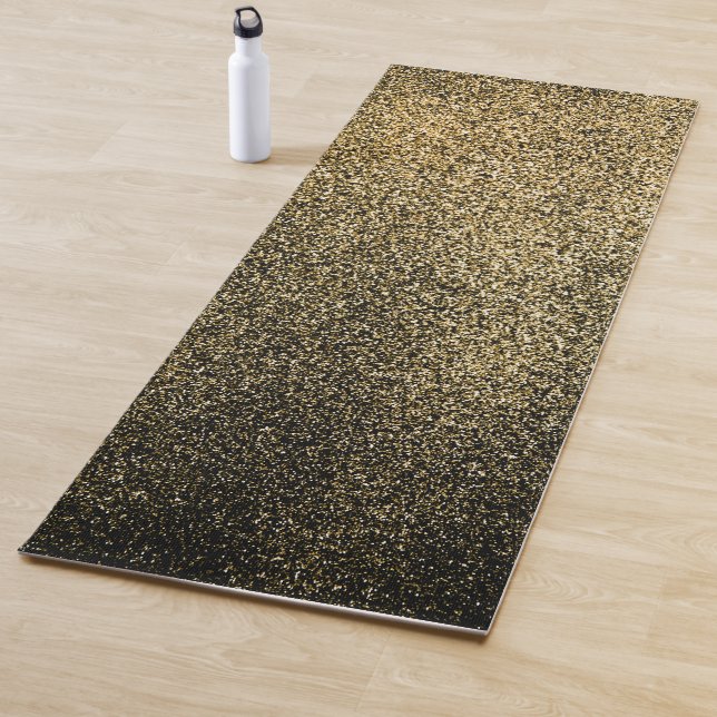 Black-Gold Glitzer Yoga Mat Yogamatte (Beispiel)