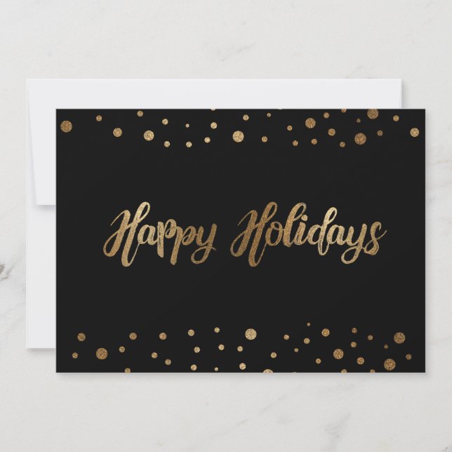 Black Gold Happy Holidays Company Weihnachten (Vorderseite)