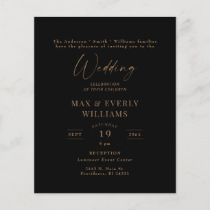 Black & Gold Hochzeitsfeier