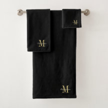 Black Gold Initial und Name Personalisiert