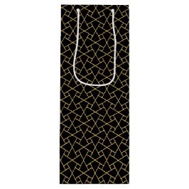 Black Gold Islamisches Muster Custom Wine Geschenk Geschenktüte Für Weinflaschen