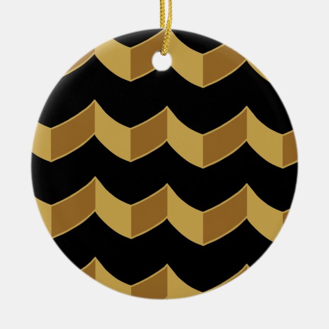 Black Gold Keramikornament (Vorne)