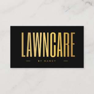 Black Gold Lawn Care Landscaping Visitenkarte