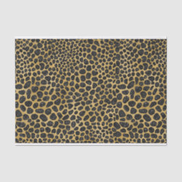 BLACK & GOLD LEOPARD PATTERN SEIDENPAPIER
