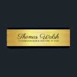 Black Gold Lines Elegant Design<br><div class="desc">Black Gold Lines Elegant  Label Design</div>