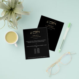 Black & Gold Luxury Auto Detailing Car Cleaning Flyer