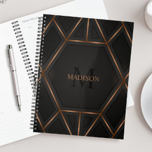 Black Gold Luxury Modern Minimal Abstrakt Planer