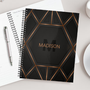Black Gold Luxury Modern Minimal Abstrakt Planer