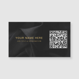 Black & Gold Magnet Card mit benutzerdefinierten Q