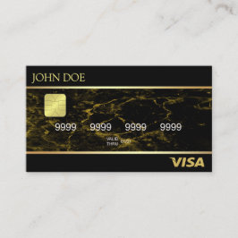Black Gold Marmor Visitenkarte