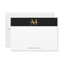 Black Gold Minimal Elegante Einfache Klasse Modern