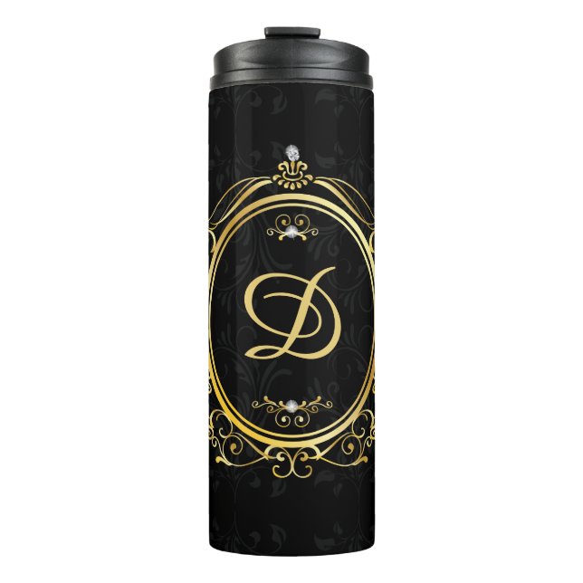Black Gold Monogram Class Thermosbecher (Vorderseite)