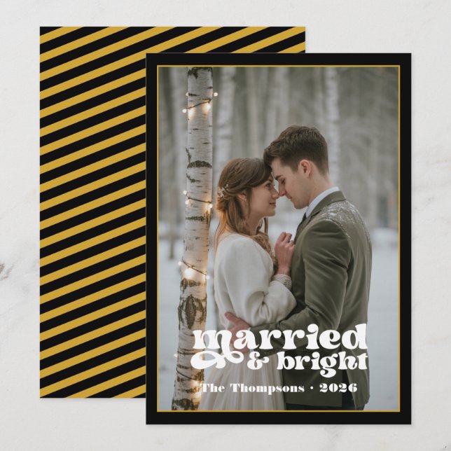 Black & Gold New York Weihnachten (Vorne/Hinten)