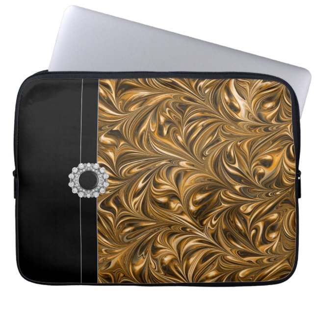 Black Gold Notebook Sleeve (Vorderseite)