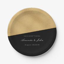 Black Gold Pastel Bridal Wedding Geometry Minima