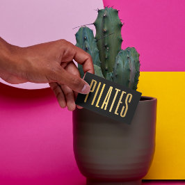 Black & Gold Pilates Visitenkarte