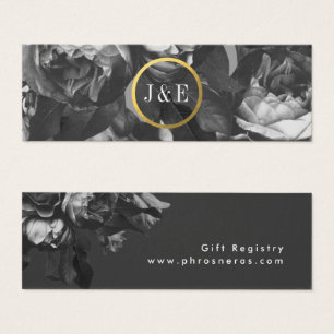 Black Gold Rose Bouquet Geschenkkarte