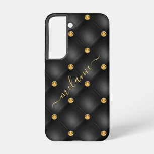 Black Gold Samsung Galaxy Coque avec nom personnal