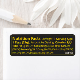 Black & Gold Small Honey Nutrition Fakten