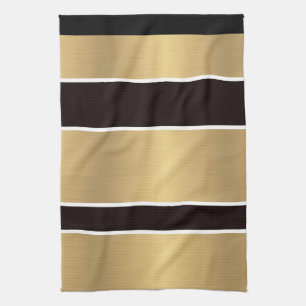 Black Gold Streifen Streifen Streifen Striping Küc Geschirrtuch