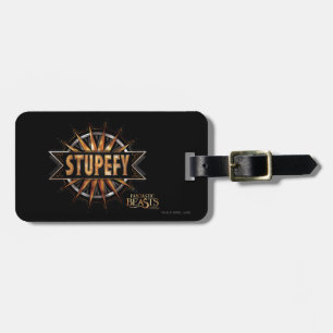 Black & Gold Stupefy Zauber Grafik Gepäckanhänger