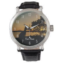 Black & Gold Sunset Australia Kangaroo Landschaft