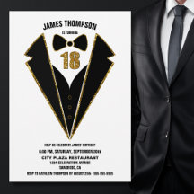 Black Gold Tuxedo 18. Geburtstagsparty
