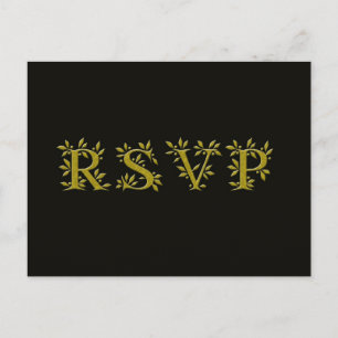 BLACK GOLD UAWG Gold Leaf Postkarte
