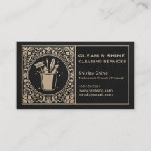 Black & Gold Unisex Reinigungsservice