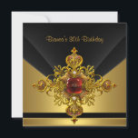 Black Gold Verziert Jewel 30. Geburtstag Party Einladung<br><div class="desc">Einladungsvorlage Black Gold Verziert Jewel 30. Geburtstag Party. Klicken Sie auf der Produktseite auf die Schaltfläche "Anpassen"</div>