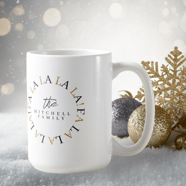 Black Gold Weihnachten La-ID1009 Kaffeetasse (Von Creator hochgeladen)