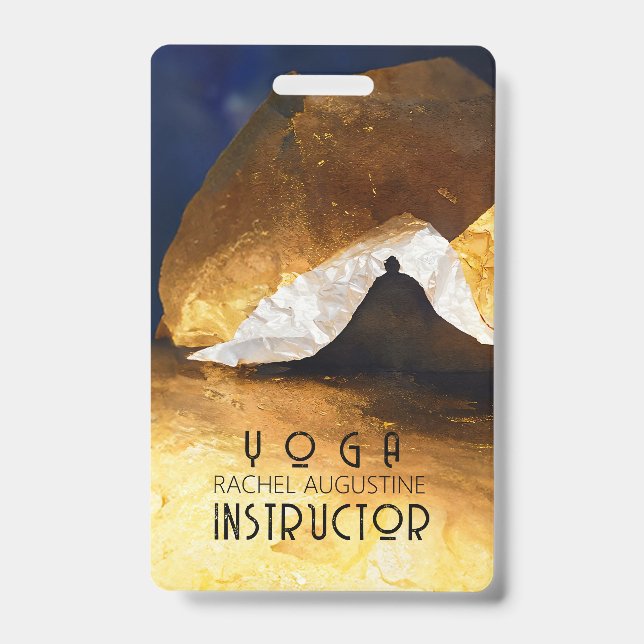 Black Gold Yoga Meditation Instructor Reiki Master Ausweis (Vorderseite)