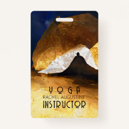 Black Gold Yoga Meditation Instructor Reiki Master Ausweis