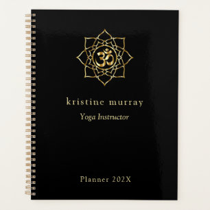 Black & Gold Yoga Planer