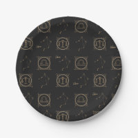 Black & Gold Zodiac Libra Sternzeichen