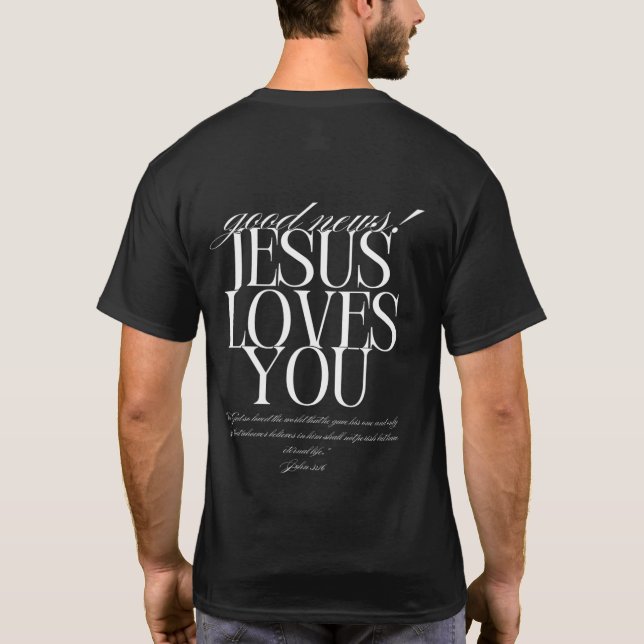 Black Good News T Shirt (Rückseite)