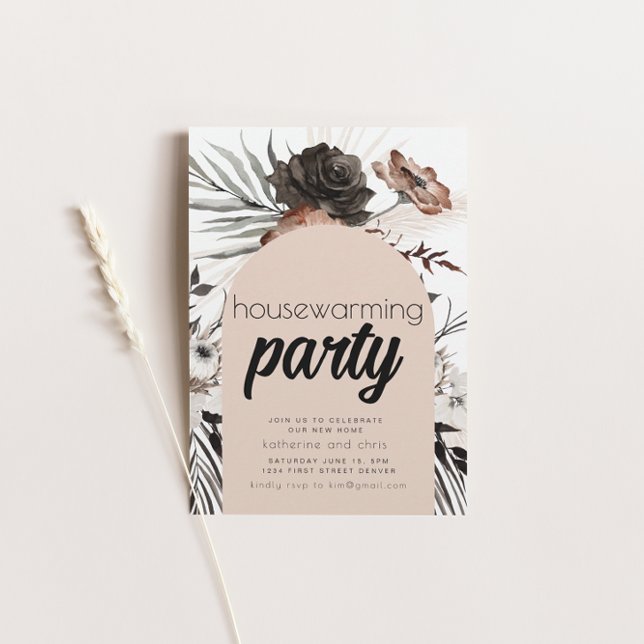 Black Goth Boho Invitation du parti de réchauffeme (Créateur téléchargé)