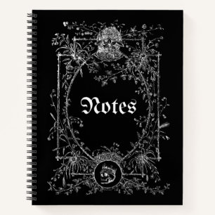 Black Goth Notebook Notizbuch