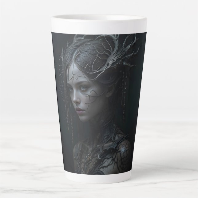 Black Gothic Girl Milchtasse (Vorderseite)