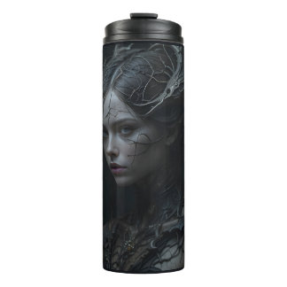 Black Gothic Girl Thermosbecher