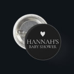 Black Gothic & Moody Baby Boy Dusche Button<br><div class="desc">Entdecken Sie die dunkle und bezaubernde Seite unserer Minimalistischen Black Gothic und Moody Halloween Baby Shower Einladungen, Signs und Decor Kollektion. Genießen Sie die wunderschöne Saison und feiern Sie die bevorstehende Ankunft Ihres Kleinen mit diesen wunderschönen Designs. Tauchen Sie ein in eine Welt geheimnisvollen Charmes und unheimlicher Eleganz, die perfekt...</div>