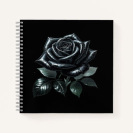 Black Gothic Rose Notizbuch