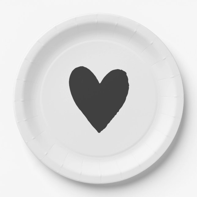 Black Gothic und Moody Halloween Kinderdusche Pappteller (Vorderseite)